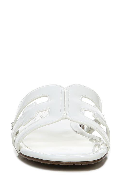 Shop Sam Edelman Bay Cutout Slide Sandal In White/white