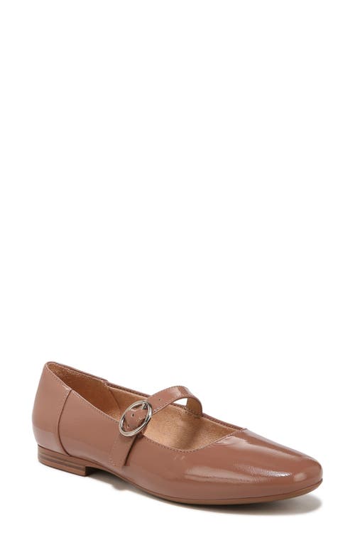 Naturalizer Kelly Mary Jane Flat Hazelnut Brown Patent Leather at Nordstrom,