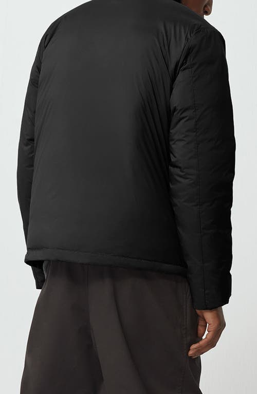 Canada Goose Hooded Down Jacket Featuring Chest Pocket In Black