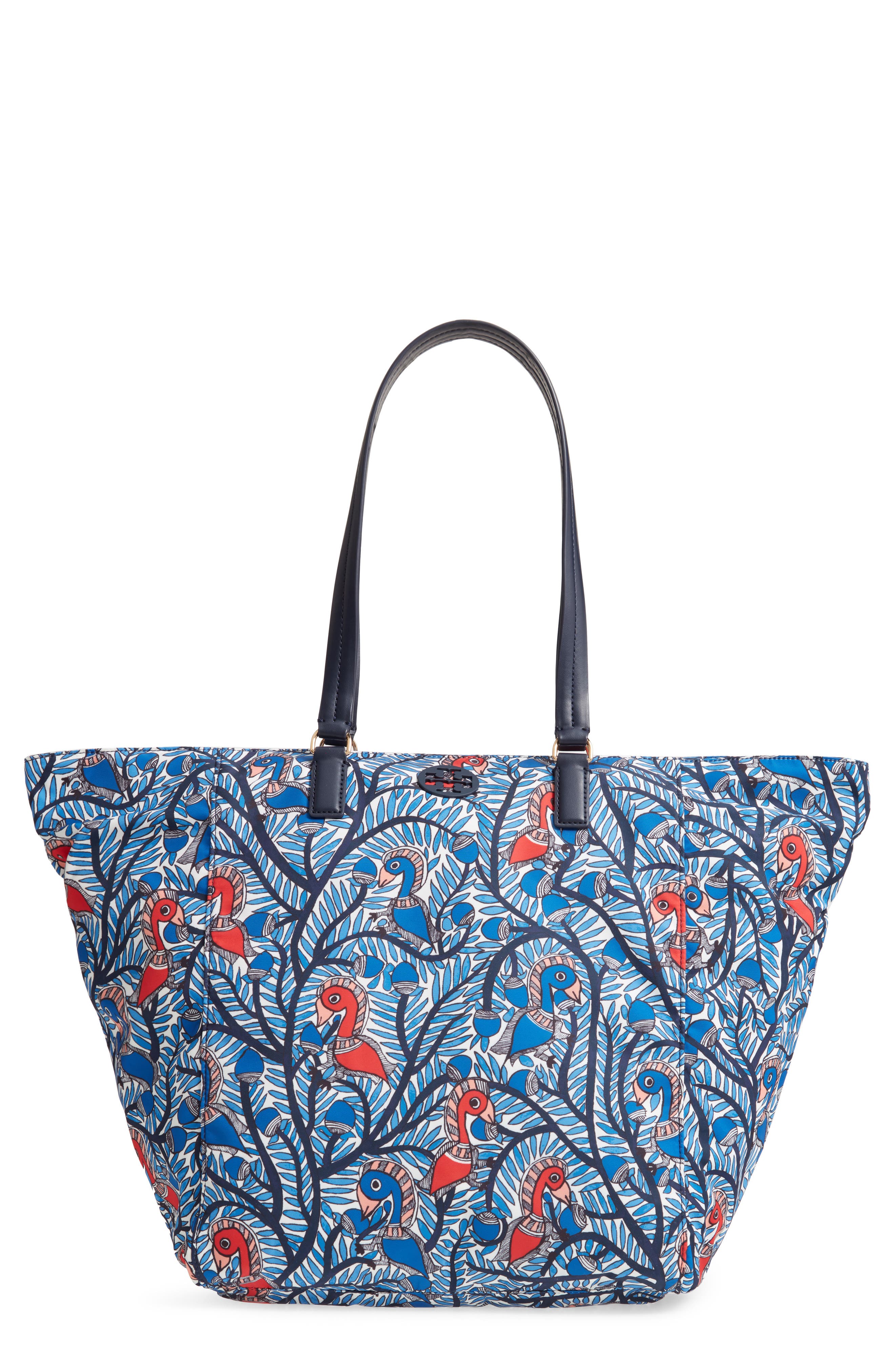 tory burch printed tote