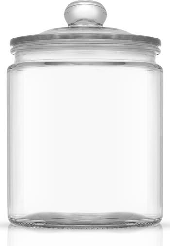 JoyJolt Large Glass Kitchen Food Storage Container Jar with