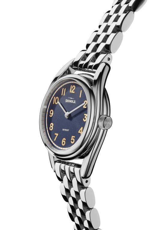 Shop Shinola Derby Bracelet Watch, 30.5mm In Blue/silver