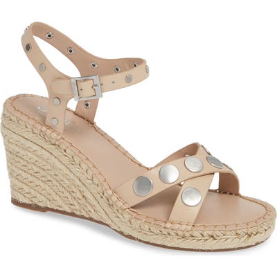 Charles By Charles David Nacho Studded Wedge Sandal, Beige