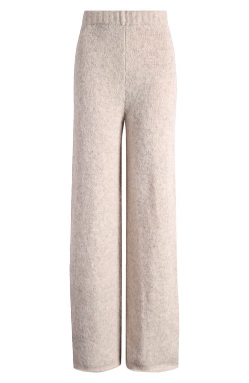 Shop Topshop Fluffy Knit Pants In Stone