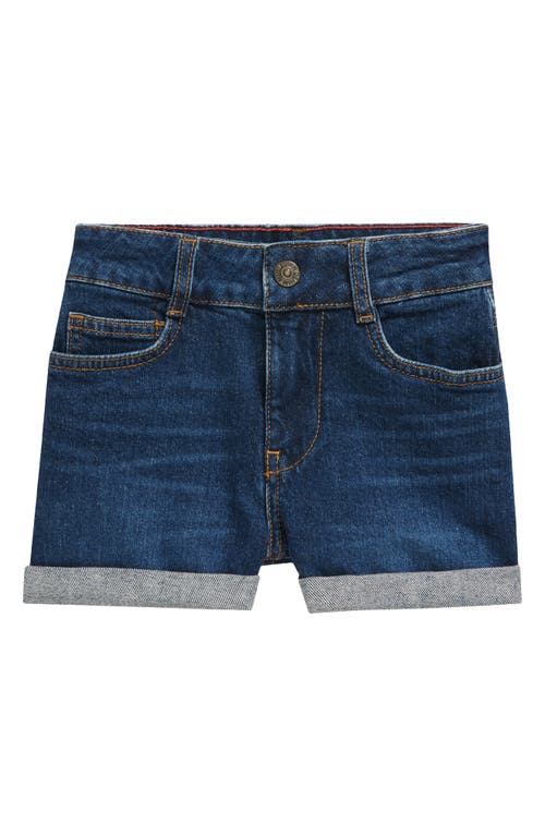 Mini Boden Kids' Cuffed Stretch Denim Shorts Mid Vintage at Nordstrom,