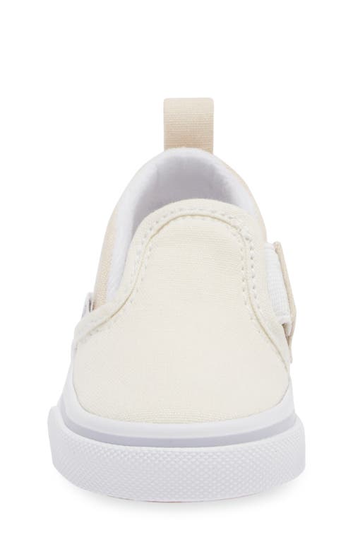 Shop Vans Slip-on V Canvas Sneaker In Natural Block/true White