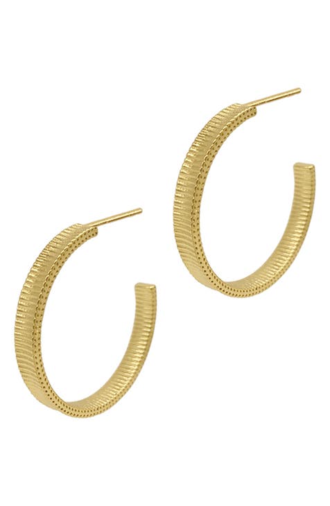 Ripple 38mm Hoop Earrings