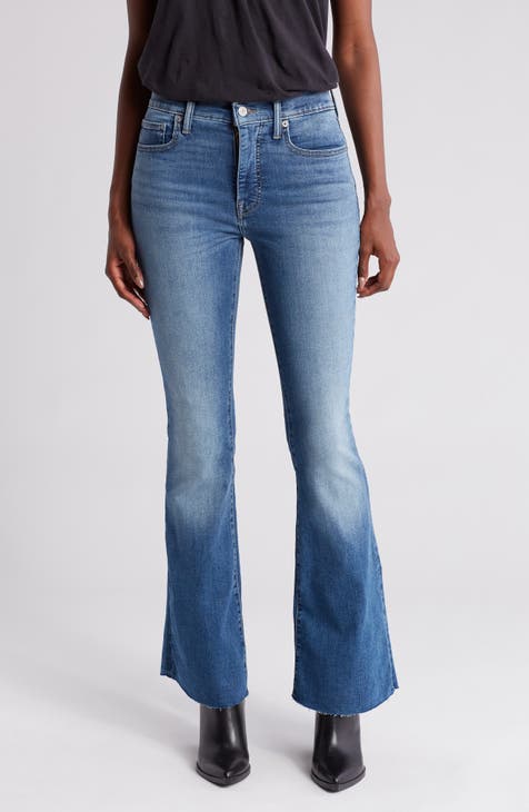 Lucky Brand Women's Light Wash Capsize Destruction Mid Rise Sweet Flare  Jeans - Country Outfitter
