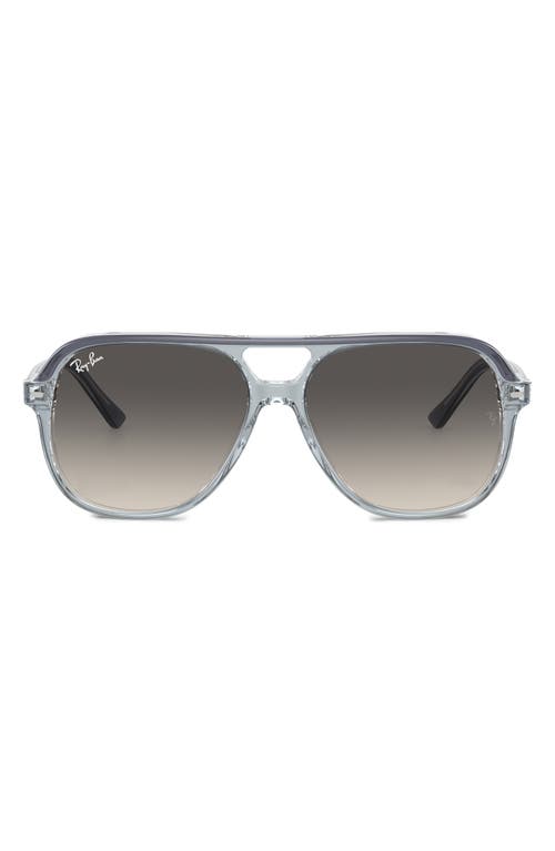 Ray-Ban Junior Bill 52mm Gradient Square Sunglasses in Grey Flash at Nordstrom