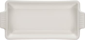 Le Creuset L'Amour Collection Stoneware Loaf Pan, 9 x 5, White With Heart  Applique