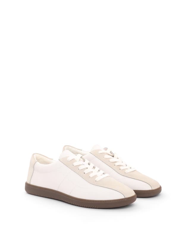 Shop Maguire Simone Sneaker In White With Brown Outsole