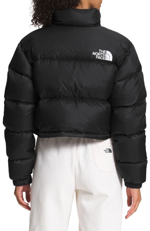 Shop The North Face Nuptse Water Repellent 700 Fill Power Down Short Puffer Jacket In Black/black