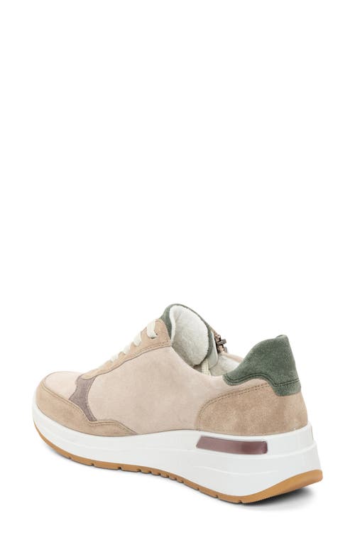 Shop Ara Gardenia Wedge Sneaker In Sand Shell/moon/thyme