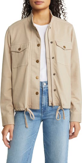 Caslon® Stretch Organic Cotton Soft Jacket | Nordstrom