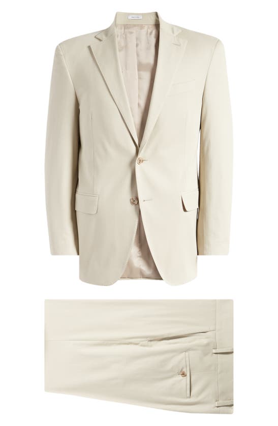 Shop Peter Millar Tailored Fit Suit In Tan