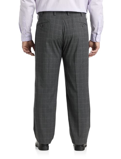 Oak Hill Houndstooth Suit Pants In Grey