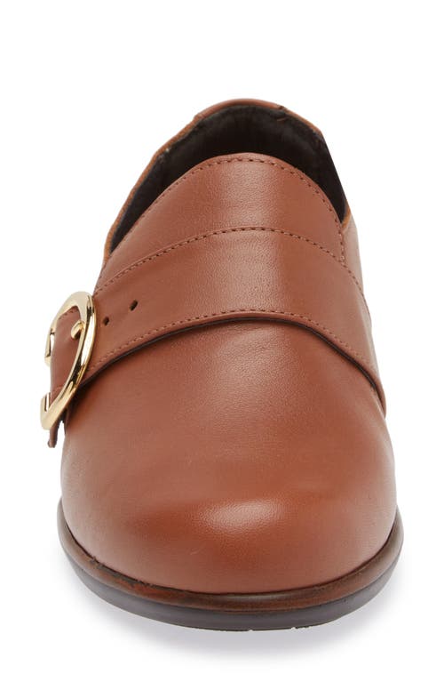 Naot Viscol Monk Strap Loafer In Caramel Leather