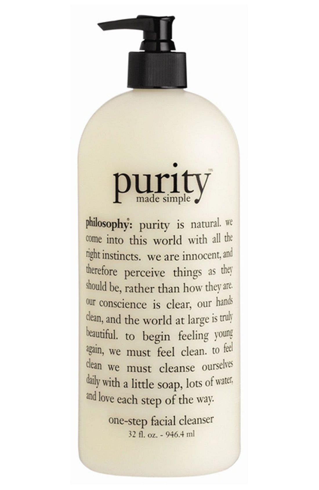 philosophy 'purity made simple' one step facial cleanser Nordstrom