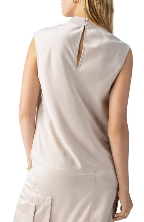 Shop Sanctuary Time To Party Cowl Neck Sleeveless Top In Toasted Almond