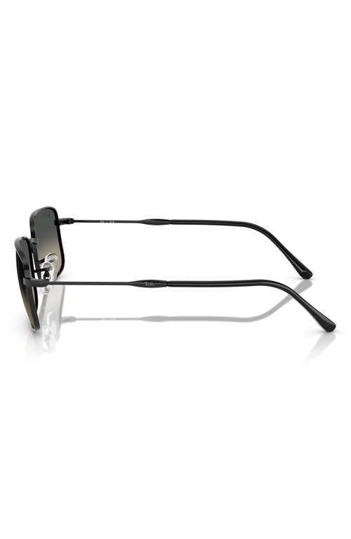 Ray Ban Rb3746 Sunglasses Black Frame Grey Lenses 56-20 In Black