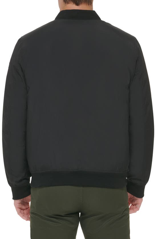 Shop Dockers ® Nylon Bomber Jacket In Black