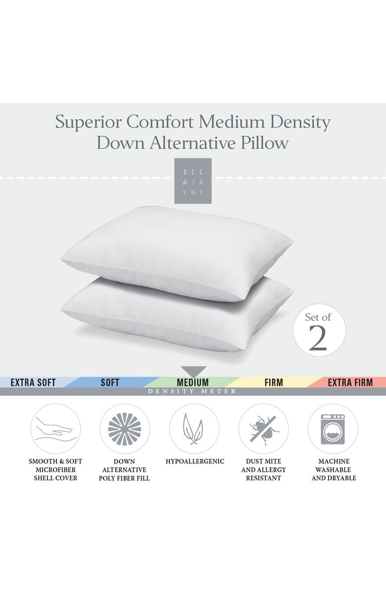 ELLA JAYNE HOME Set of 2 Superior Comfort Medium Density Down
