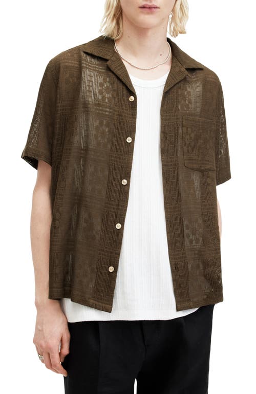 AllSaints Caleta Camp Shirt at Nordstrom,