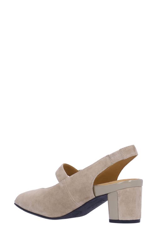 L'amour Des Pieds Merryn Slingback Mary Jane Sandal In Taupe