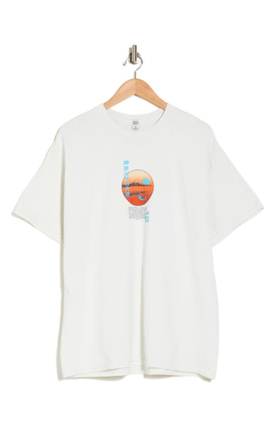 Bdg Urban Outfitters Katsushika Cotton Graphic T-shirt In White