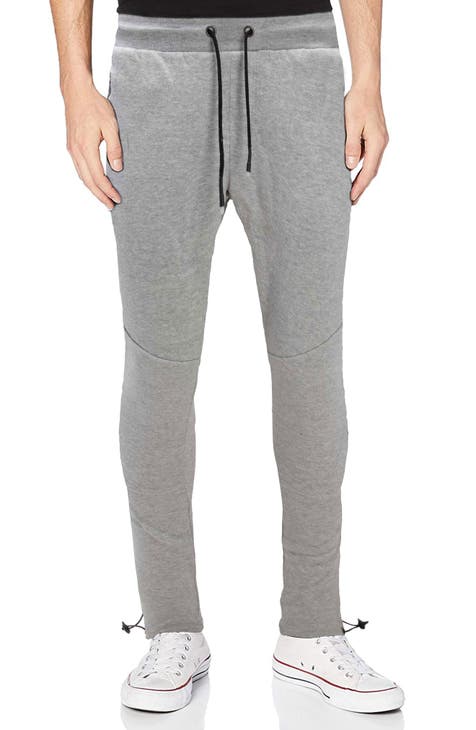 Mens Cozy-Fit Stretch Lounge Jogger Pant Drawstring Cuffed Colorblock Cotton  Sweatpants Fleece Joggers Winter Clearance 