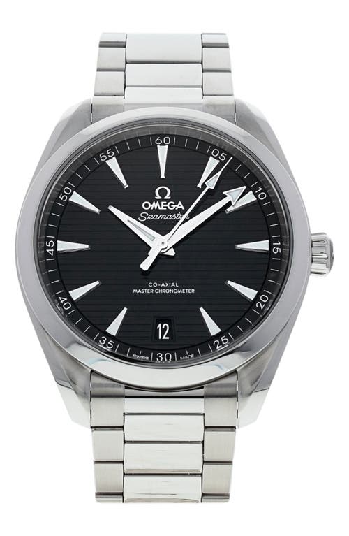 Watchfinder & Co. Omega Preowned Seamaster Aqua Terra Automatic Bracelet Watch, 41mm in Black at Nordstrom