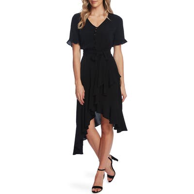 Cece Ruffle Belted High/low Dress