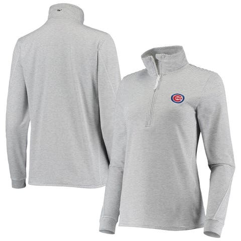 Touch Women's Royal and Gray Chicago Cubs Waffle Raglan Long