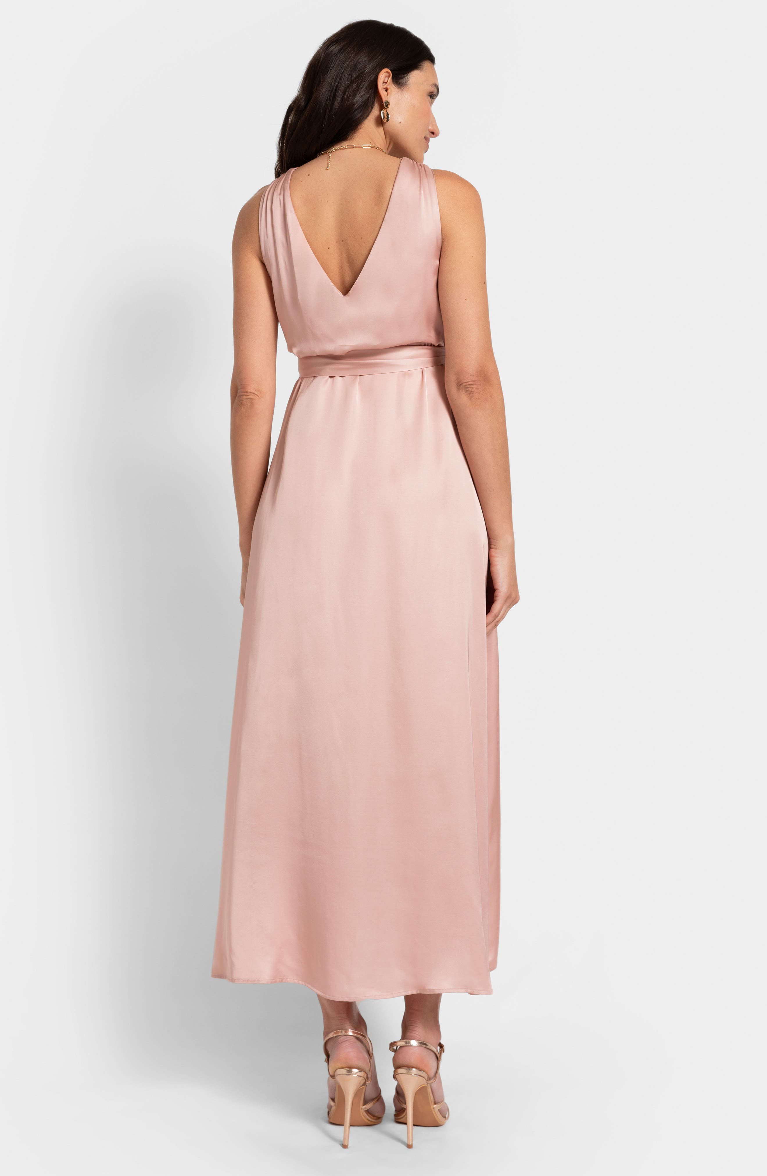 Seraphine Convertible Satin Maternity Maxi Dress | Nordstrom