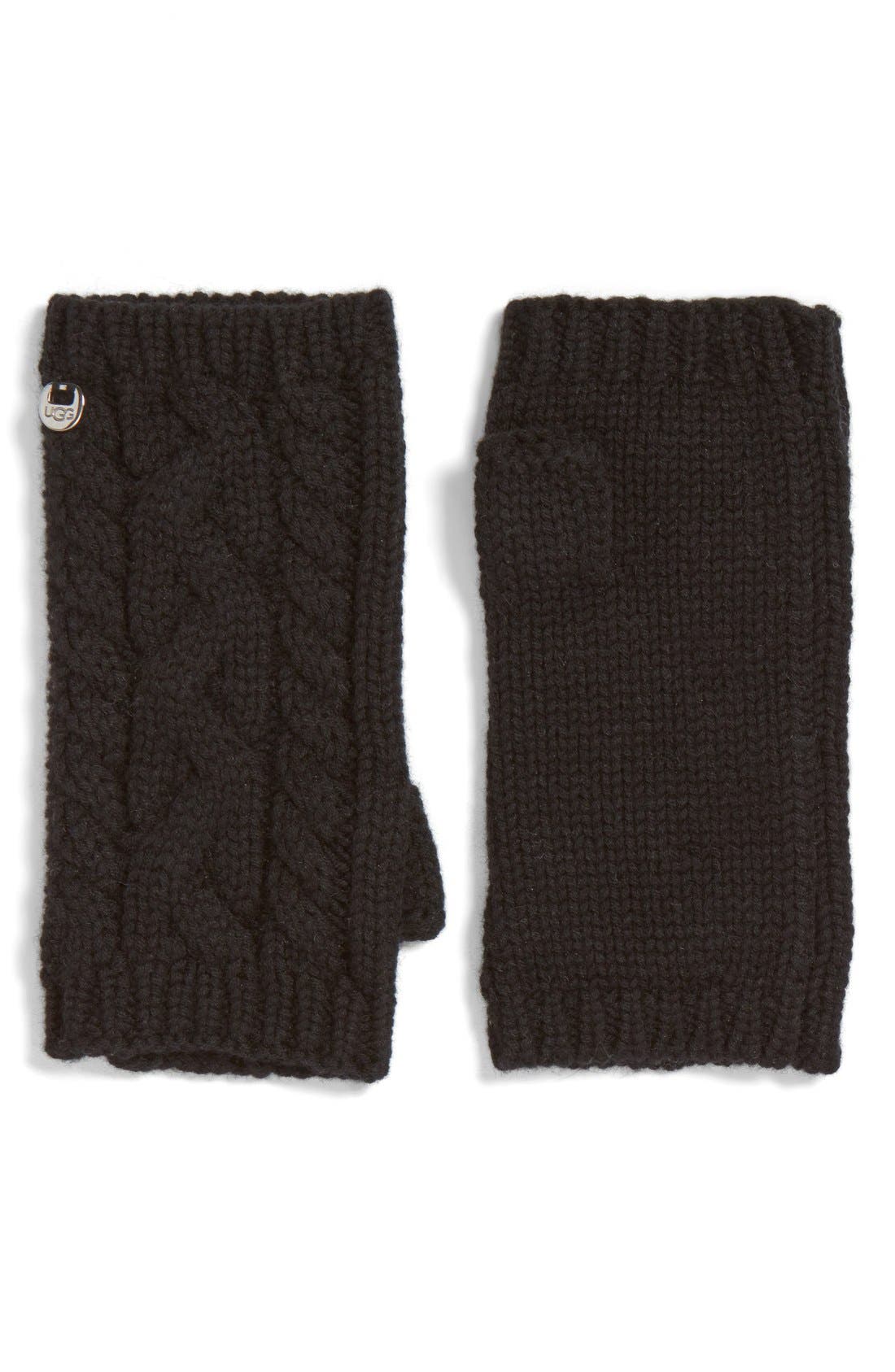 UGG® Cable Knit Fingerless Gloves Nordstrom
