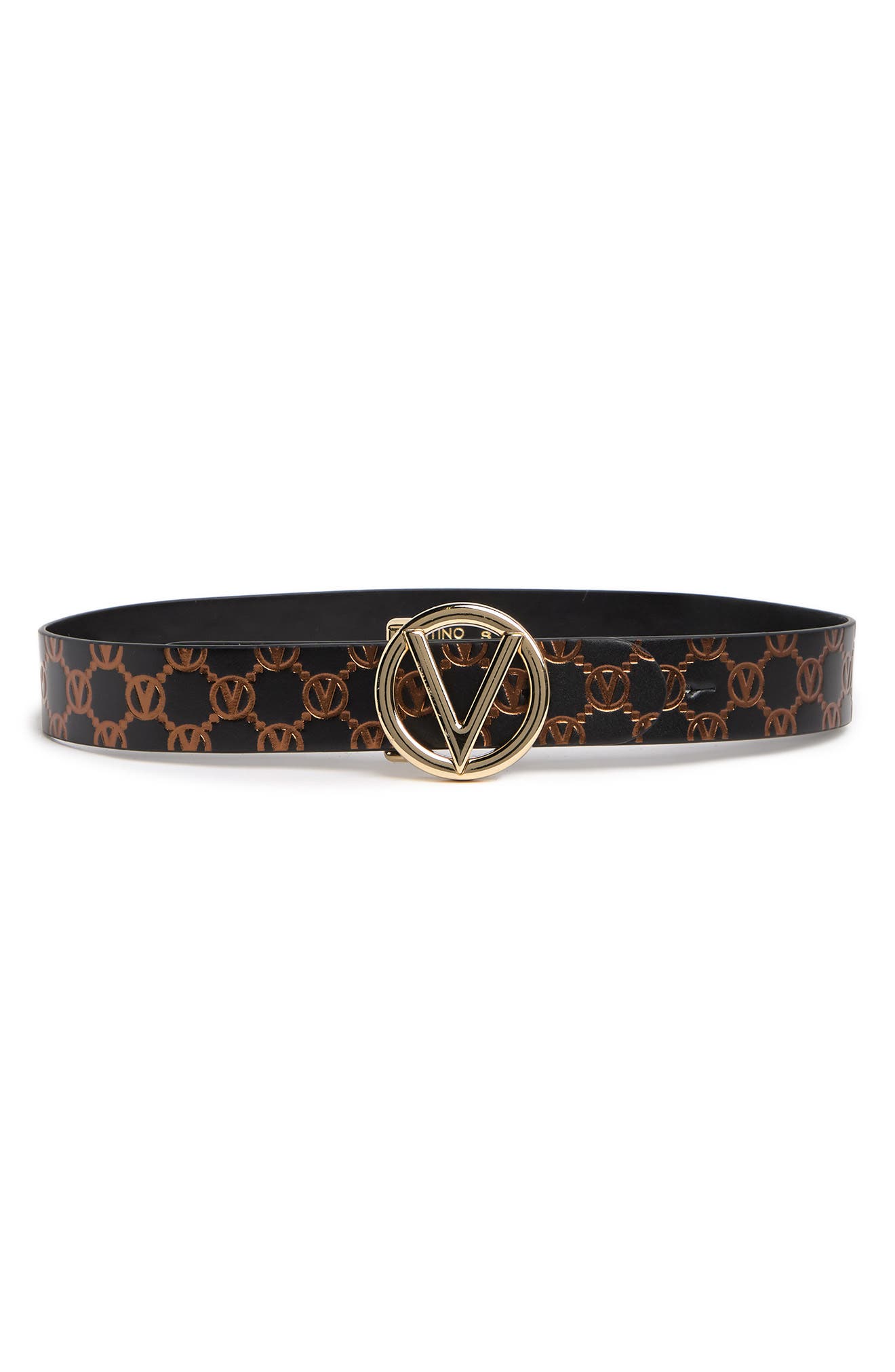 giusy logo leather belt