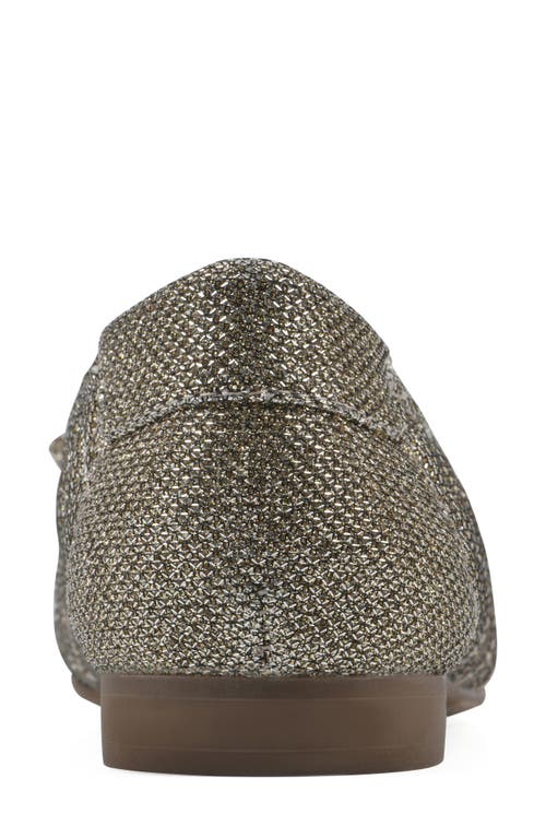 Cliffs By White Mountain Bocah Cap Toe Ballet Flat In Gold Glitter Fabric