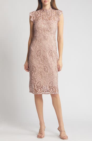 Illusion Lace Sheath Dress