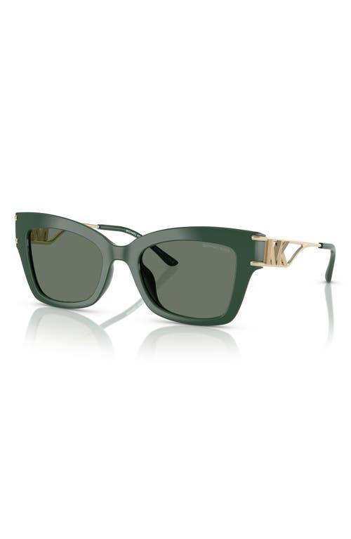Michael Kors 52mm Square Sunglasses In Green