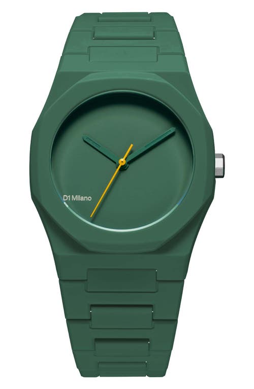 Shop D1 Milano Polycarbonate Bracelet Watch, 37mm In Green