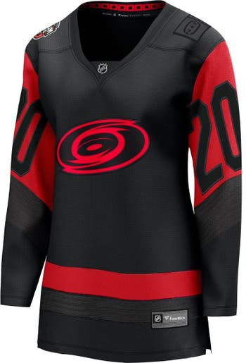 Women's Fanatics Branded Sebastian Aho Black Carolina Hurricanes 2023 NHL Stadium Series Breakaway Player Jersey