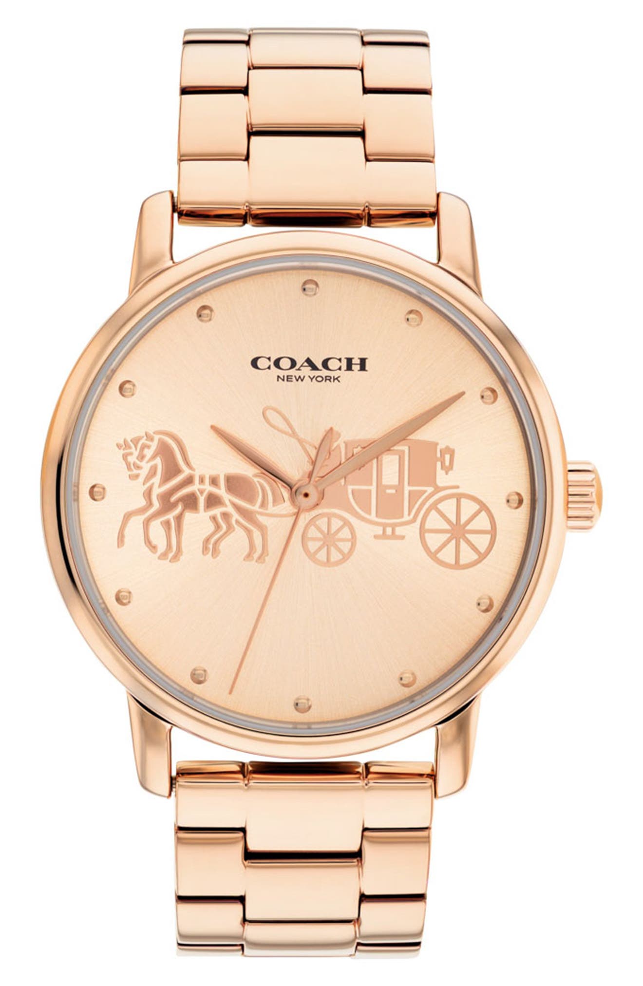 COACH Men's Grand Quartz Bracelet Watch, 36mm | Nordstromrack