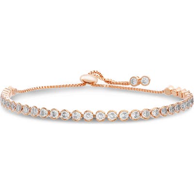 Lesa Michele Cubic Zirconia Tennis Slider Bracelet