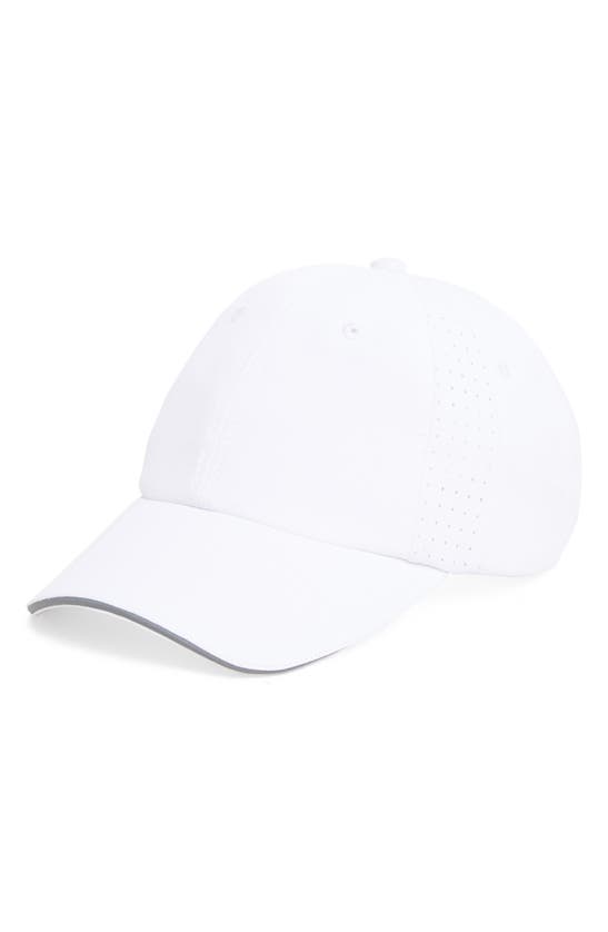 Shop Z By Zella Perforated Baseball Cap In White