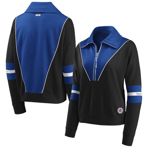 Women's Wear by Erin Andrews Blue Detroit Lions Bomber Full-Zip Jacket Size: Medium