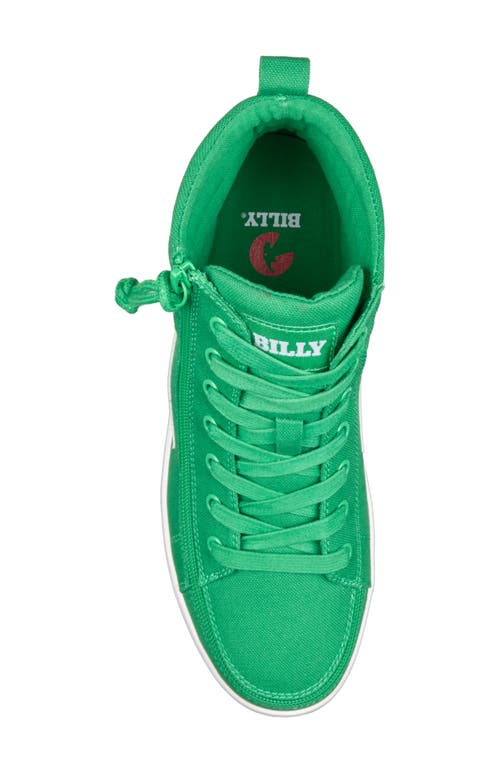 Shop Billy Footwear Classic High Top Sneaker In Green/white