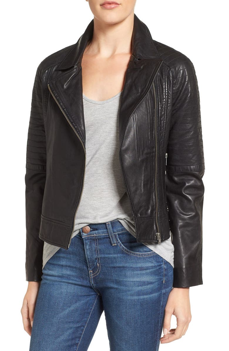 BB Dakota Stafford Washed Leather Jacket | Nordstrom