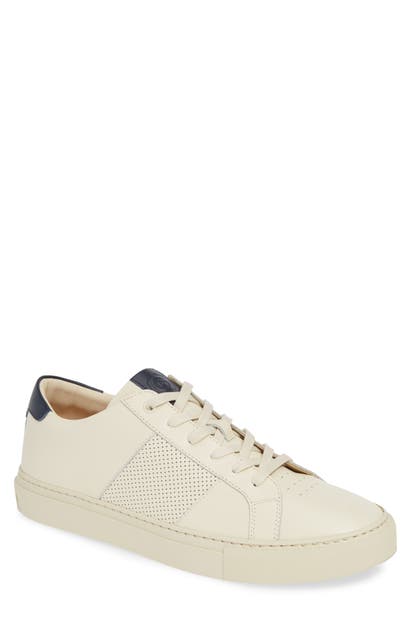 Greats Royale Sneaker In Off White/ Navy Leather