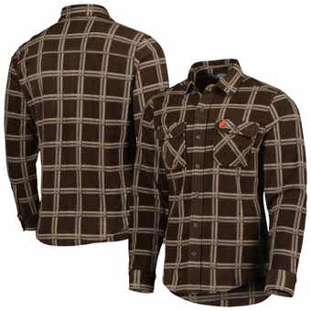 Men's Antigua Red/White St. Louis Cardinals Ease Flannel Button-Up
