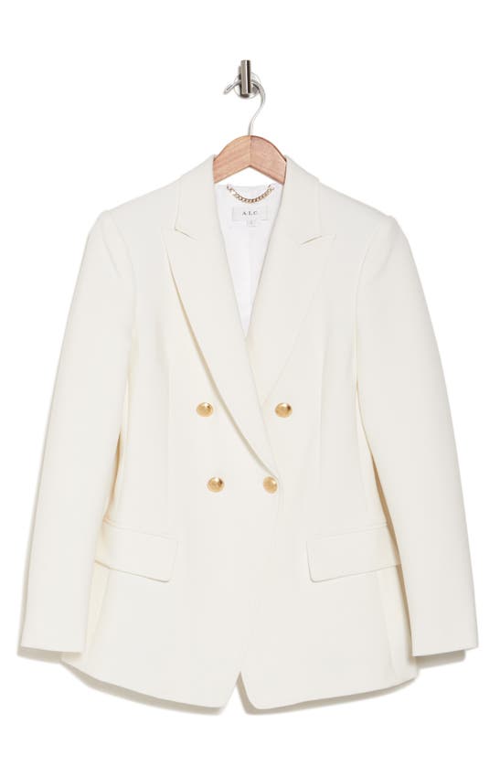 Shop A.l.c Sedgwick Double Breasted Jacket In Antique White